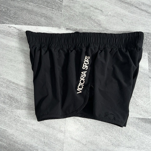 Victoria’s Secret black running shorts underwear lining Large elastic waist - Picture 8 of 12